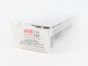 N Scale Micro-Trains MTL 09200190 BNSF Railway 2-Bay Covered Hopper #406031