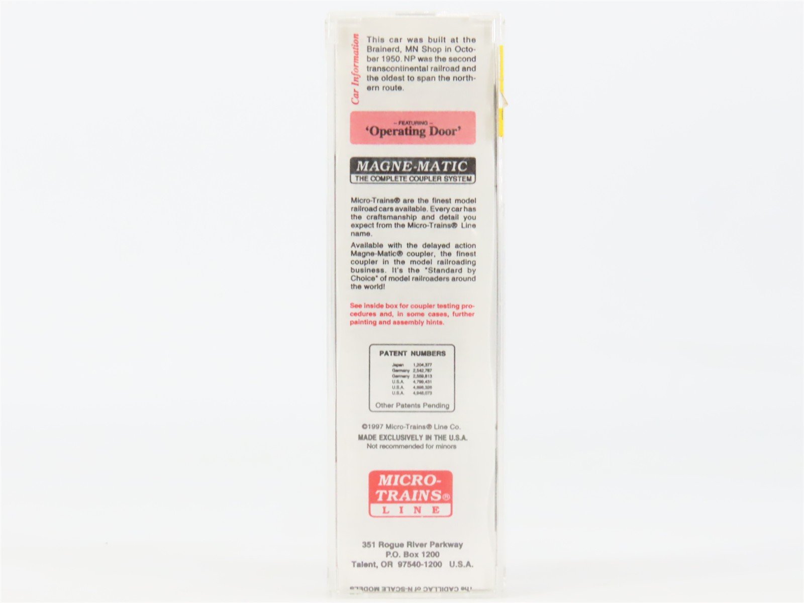N Scale Micro-Trains MTL 31060 NP Northern Pacific 50' Standard Boxcar #31430