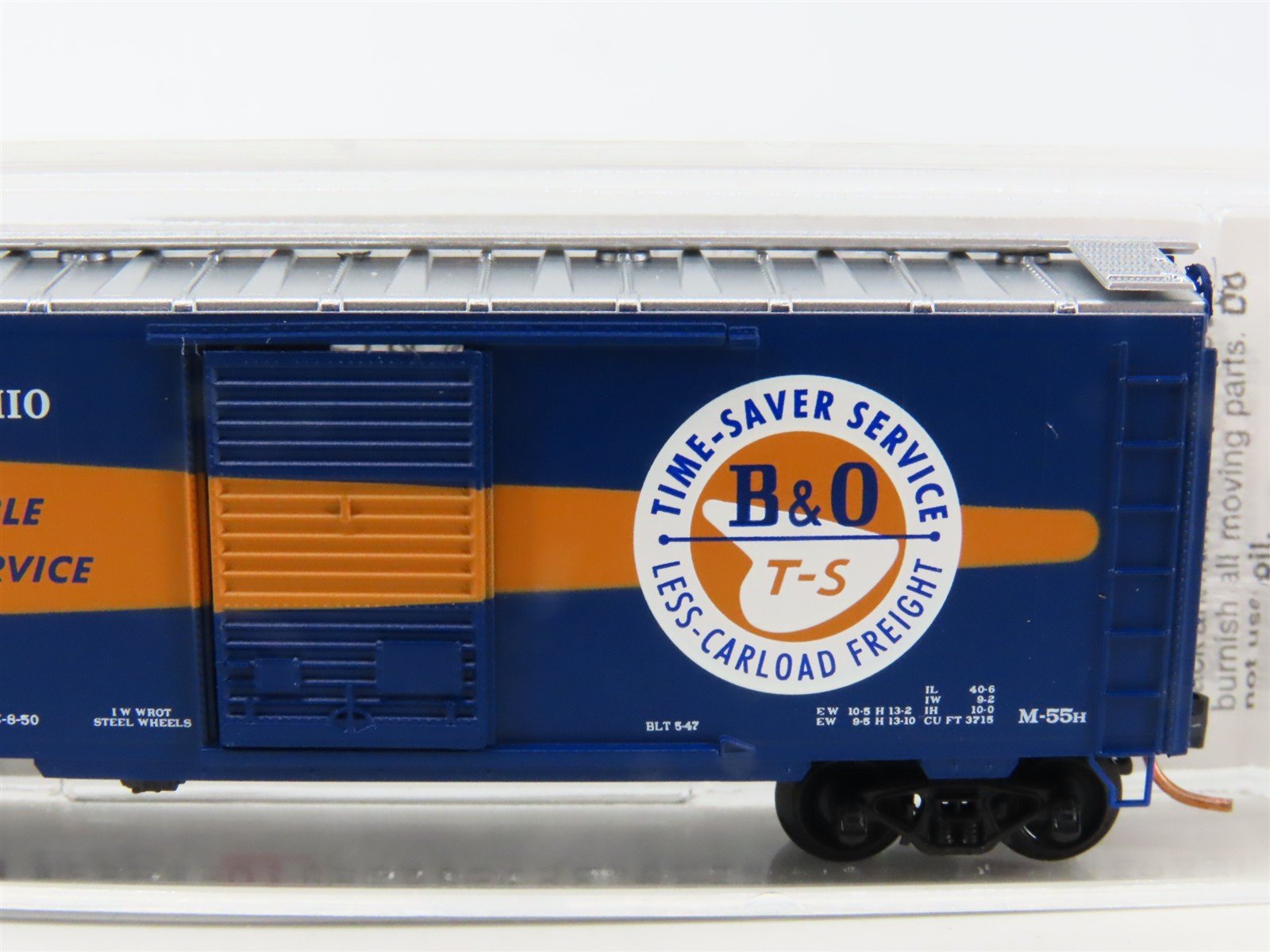 N Scale Micro-Trains MTL 20266 B&O Baltimore & Ohio 40' Standard Boxcar #467434