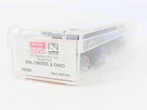 N Scale Micro-Trains MTL 20266 B&O Baltimore & Ohio 40' Standard Boxcar #467434