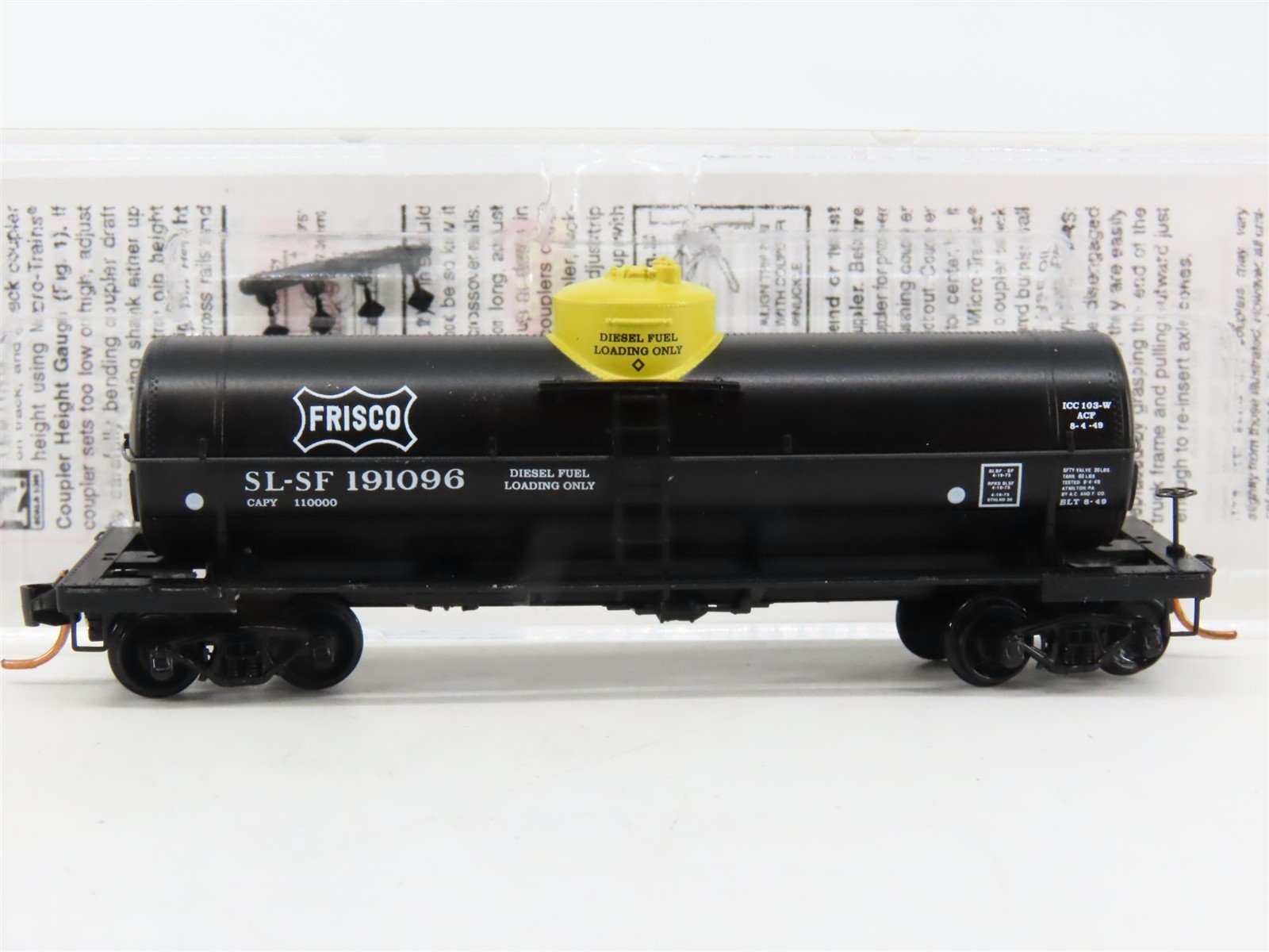 N Scale Micro-Trains MTL 06500711 SLSF Frisco 39' Single Dome Tankcar #191096