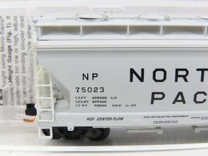 N Micro-Trains MTL 09200231 NP Northern Pacific 2-Bay Covered Hopper #75023