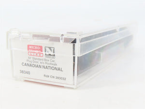 N Scale Micro-Trains MTL 38340 CN Canadian National 50' Standard Boxcar #283032