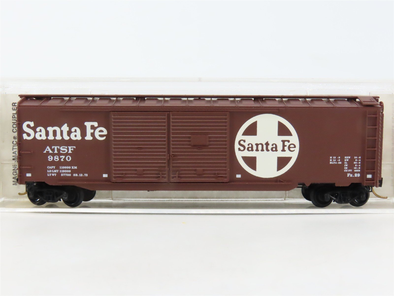 N Scale Micro-Trains MTL 78060 ATSF Santa Fe 50' Standard Boxcar #9870