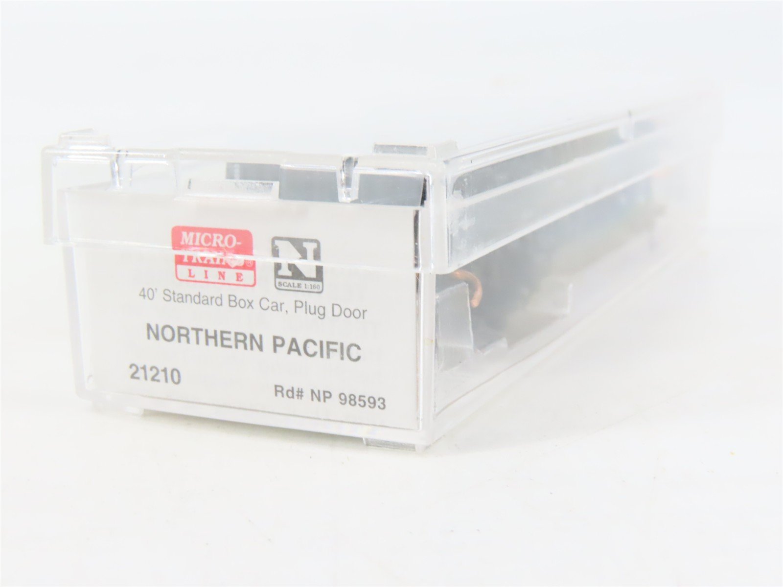 N Scale Micro-Trains MTL 21210 NP Northern Pacific 40' Standard Boxcar #98593