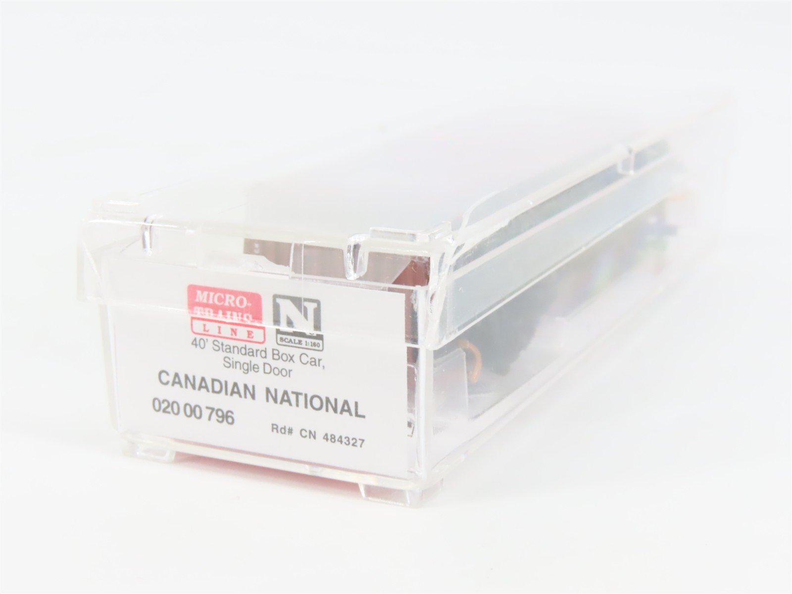 N Scale Micro-Trains 02000796 CN Canadian National 40' Box Car 484327 RTR
