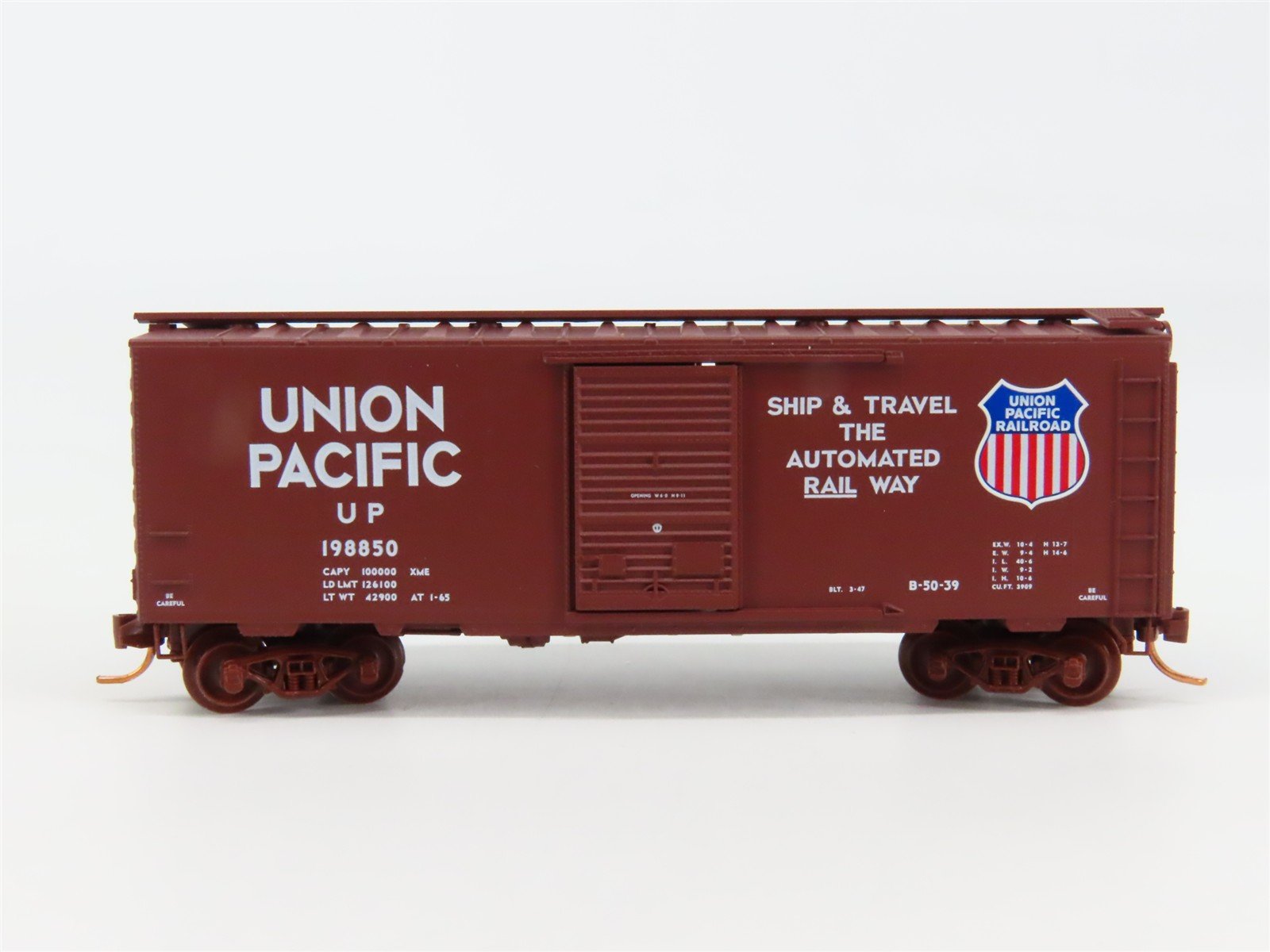 N Scale Micro-Trains 02000710 UP Union Pacific 40' Box Car 198850 RTR