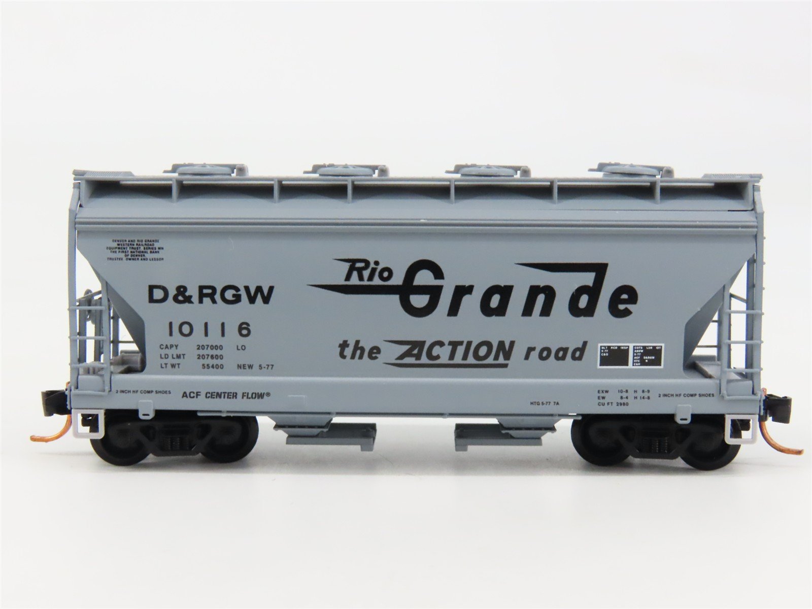 N Scale Micro-Trains 09200020 D&RGW Denver & Rio Grande Western Hopper 10116 RTR