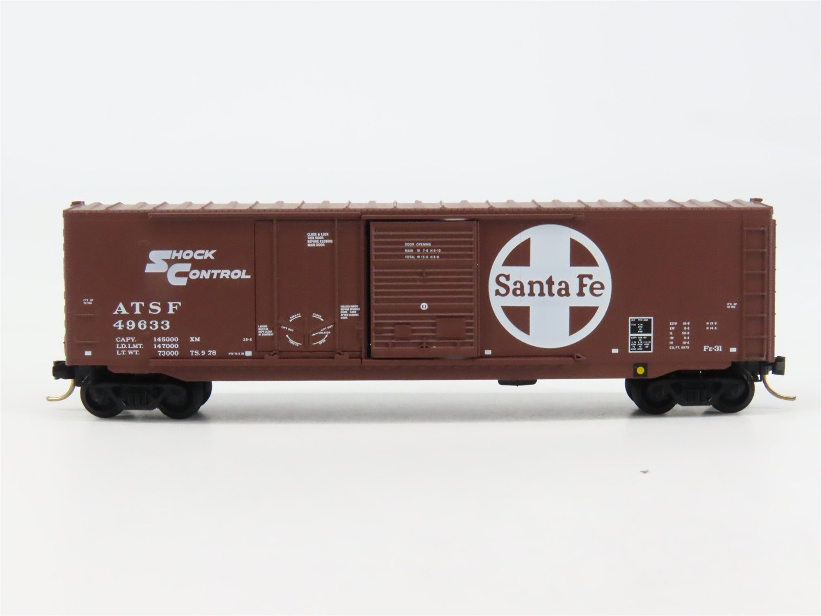 N Scale Micro-Trains 07700140 ATSF Santa Fe 50' Box Car 49633 RTR