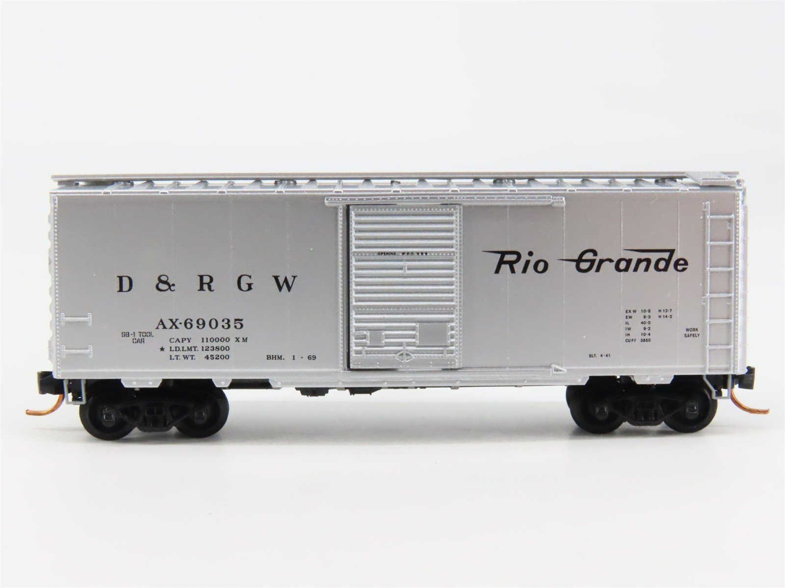 N Scale Micro-Trains 02000776 D&RGW Denver & Rio Grande Western 40' Box Car RTR