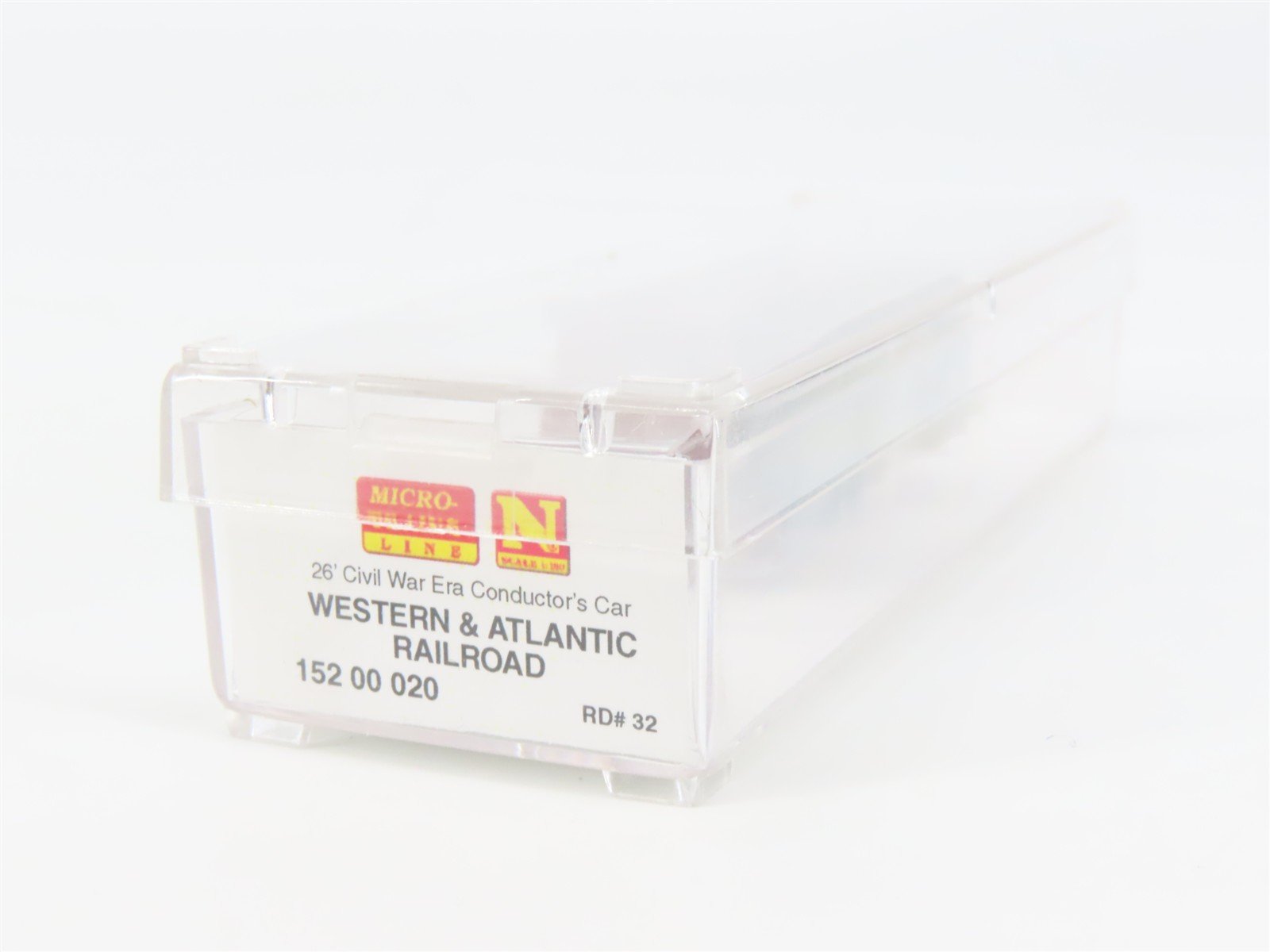 N Scale Micro-Trains 15200020 W&ARR Western & Atlantic 26' Caboose 32 RTR