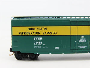 N Scale Micro-Trains 32370 RBBX Chicago, Burlington & Quincy 50' Box Car RTR