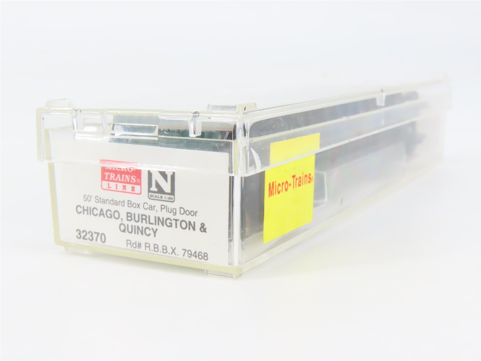 N Scale Micro-Trains 32370 RBBX Chicago, Burlington & Quincy 50' Box Car RTR