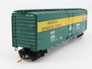 N Scale Micro-Trains 32370 RBBX Chicago, Burlington & Quincy 50' Box Car RTR