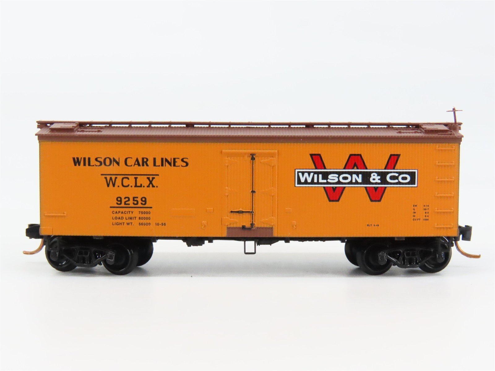 N Scale Micro-Trains 58540 WCLX Wilson Car Lines 36' Reefer 9259 RTR