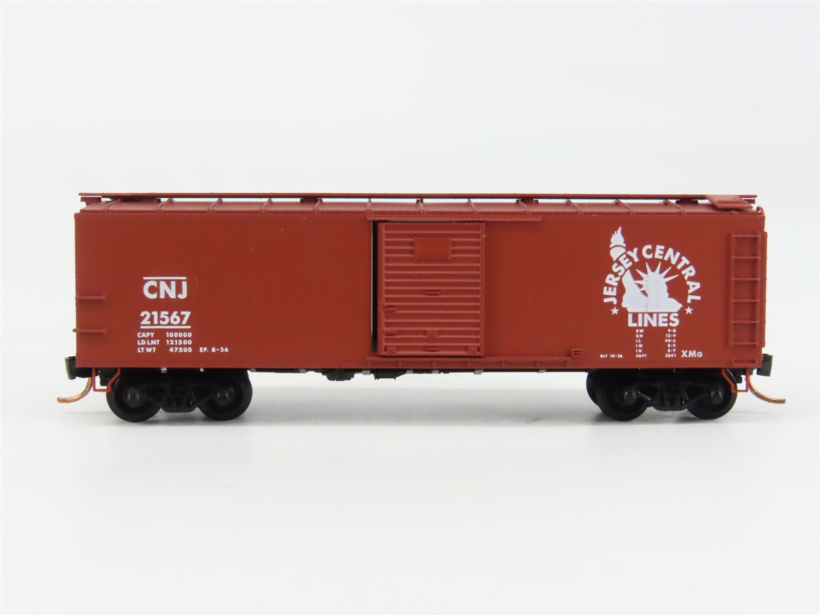 N Scale Micro-Trains 120020 CNJ Jersey Central 40' Box Car 21567 RTR
