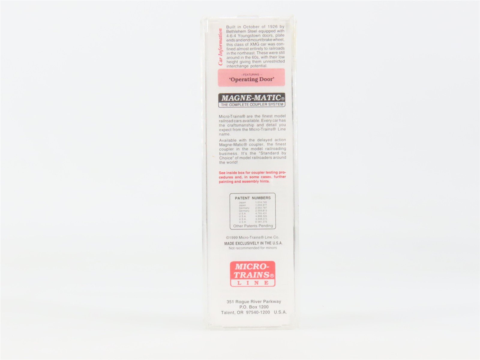 N Scale Micro-Trains 120020 CNJ Jersey Central 40' Box Car 21567 RTR