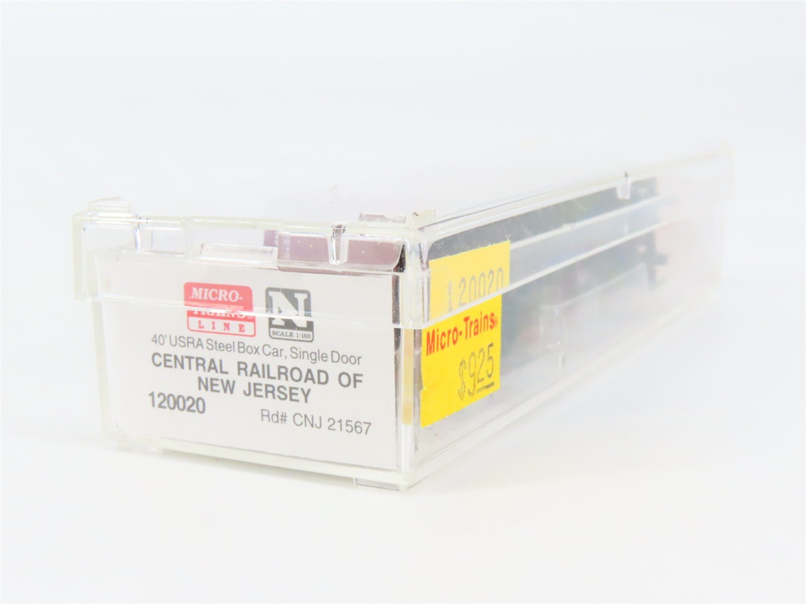 N Scale Micro-Trains 120020 CNJ Jersey Central 40' Box Car 21567 RTR