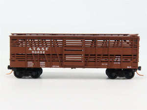 N Scale Micro-Trains 35080 ATSF Santa Fe 40' Stock/Cattle Car 50652 RTR
