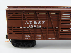 N Scale Micro-Trains 35080 ATSF Santa Fe 40' Stock/Cattle Car 50652 RTR