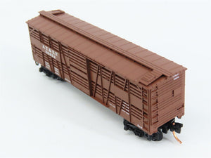 N Scale Micro-Trains 35080 ATSF Santa Fe 40' Stock/Cattle Car 50652 RTR