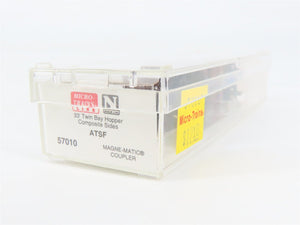 N Scale Micro-Trains 57010 ATSF Santa Fe 33' Hopper 180552 RTR