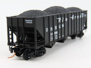 N Scale Micro-Trains 108060 D&RGW Denver & Rio Grande Western Hopper 14689 RTR