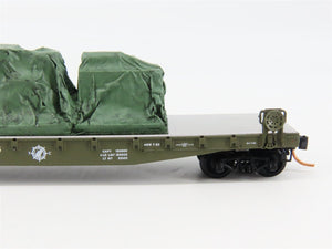 N Scale Micro-Trains 45180 USAX United States Army 50' Flat Car 38065 RTR