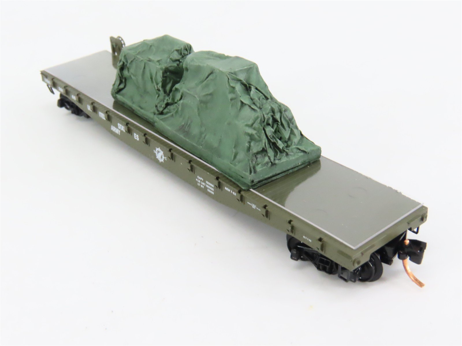 N Scale Micro-Trains 45180 USAX United States Army 50' Flat Car 38065 RTR