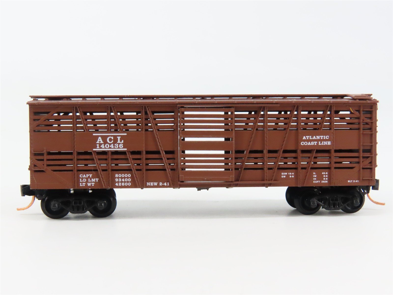 N Scale Micro-Trains 35100 ACL Atlantic Coast Line 40' Stock/Cattle Car RTR