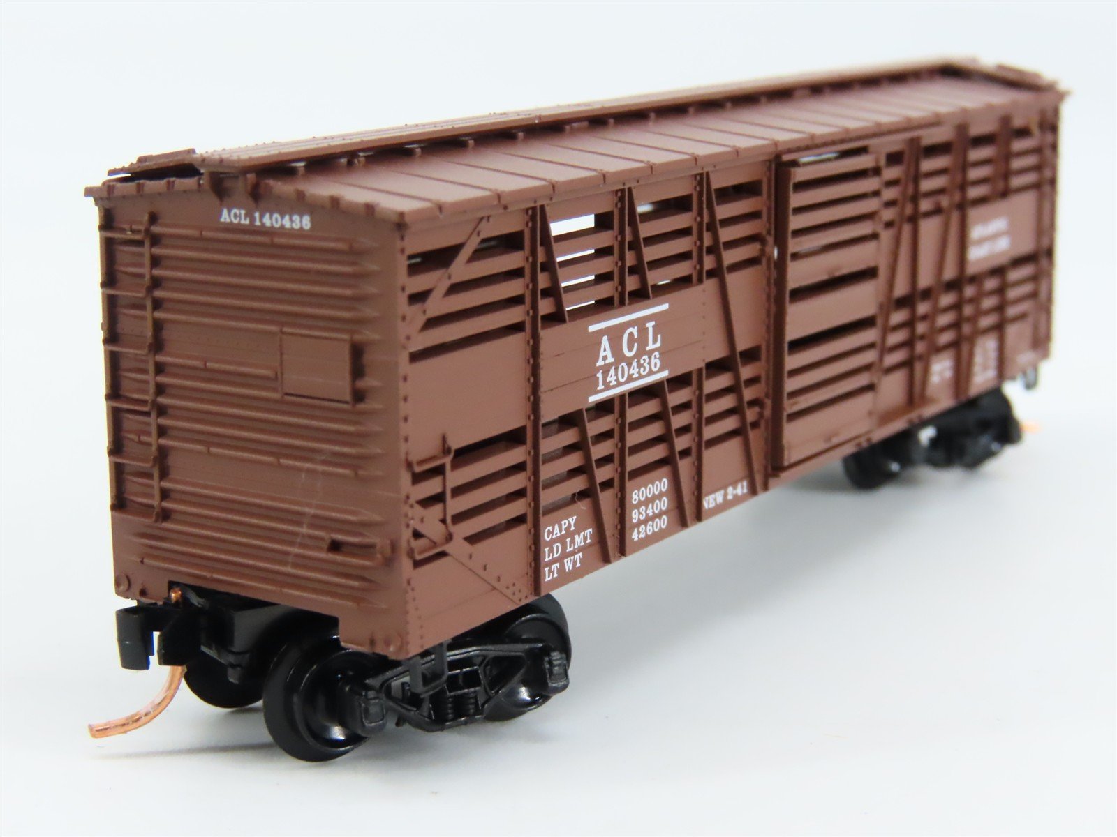 N Scale Micro-Trains 35100 ACL Atlantic Coast Line 40' Stock/Cattle Car RTR