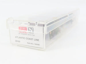 N Scale Micro-Trains 35100 ACL Atlantic Coast Line 40' Stock/Cattle Car RTR