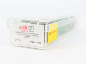 N Scale Micro-Trains 94110 BNSF Railway Hopper 422033 RTR