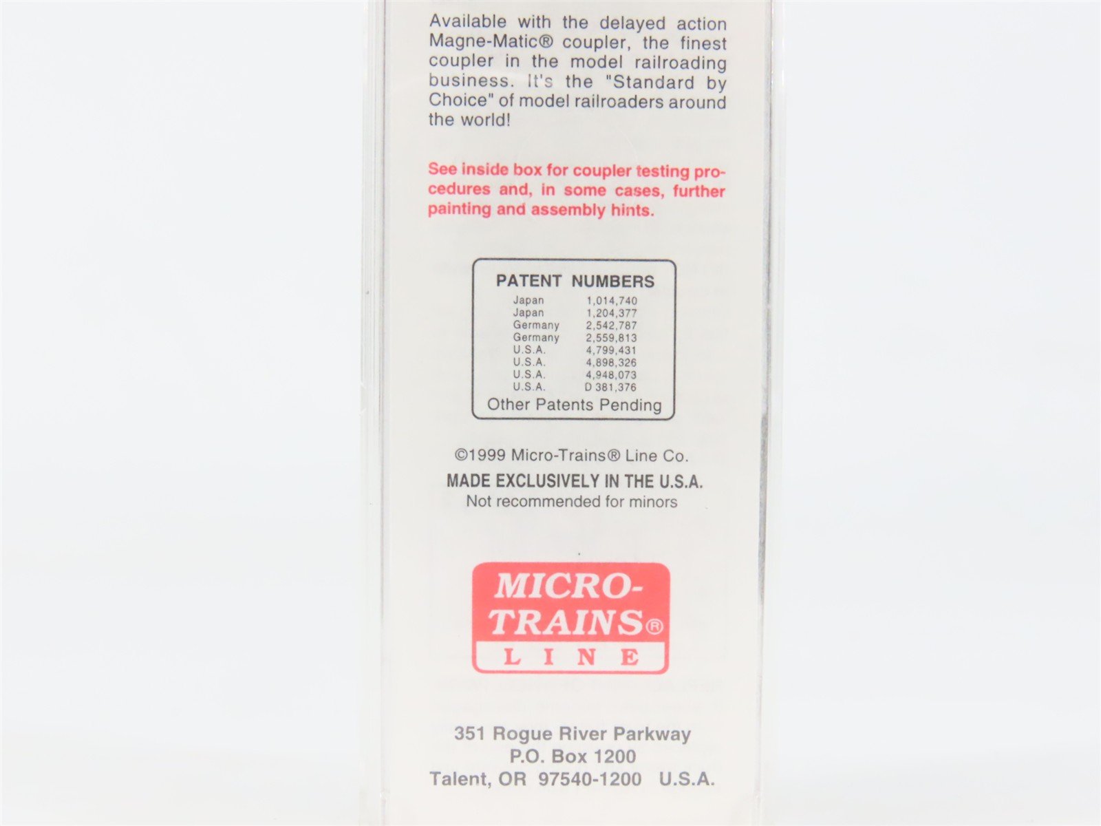 N Scale Micro-Trains 39060 ATSF Santa Fe 40' Box Car 38693 RTR