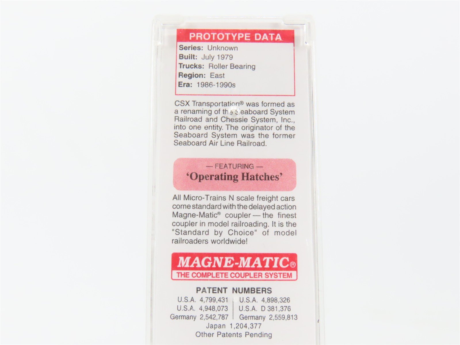 N Scale Micro-Trains 09400290 CSXT Family Lines System Hopper 248057 RTR