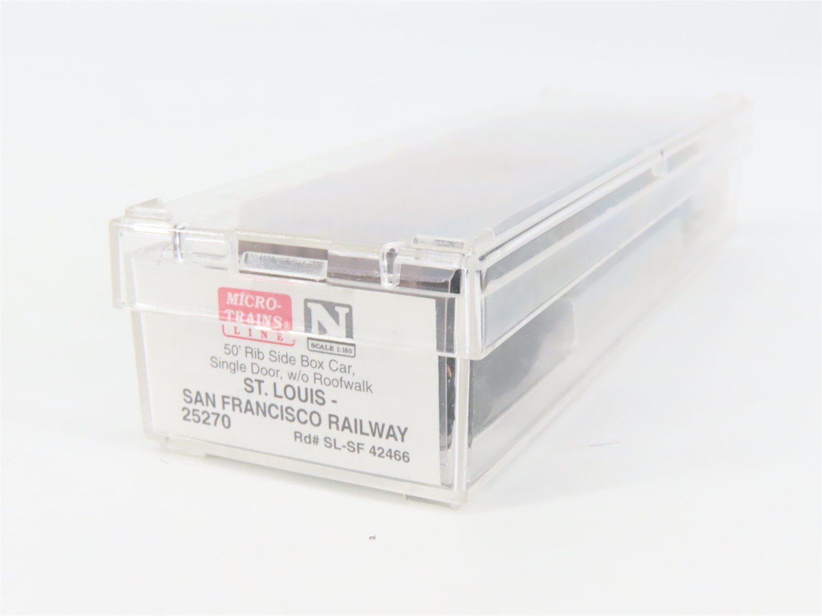 N Scale Micro-Trains 25270 SL-SF St. Louis-San Francisco 50' Box Car 42466 RTR