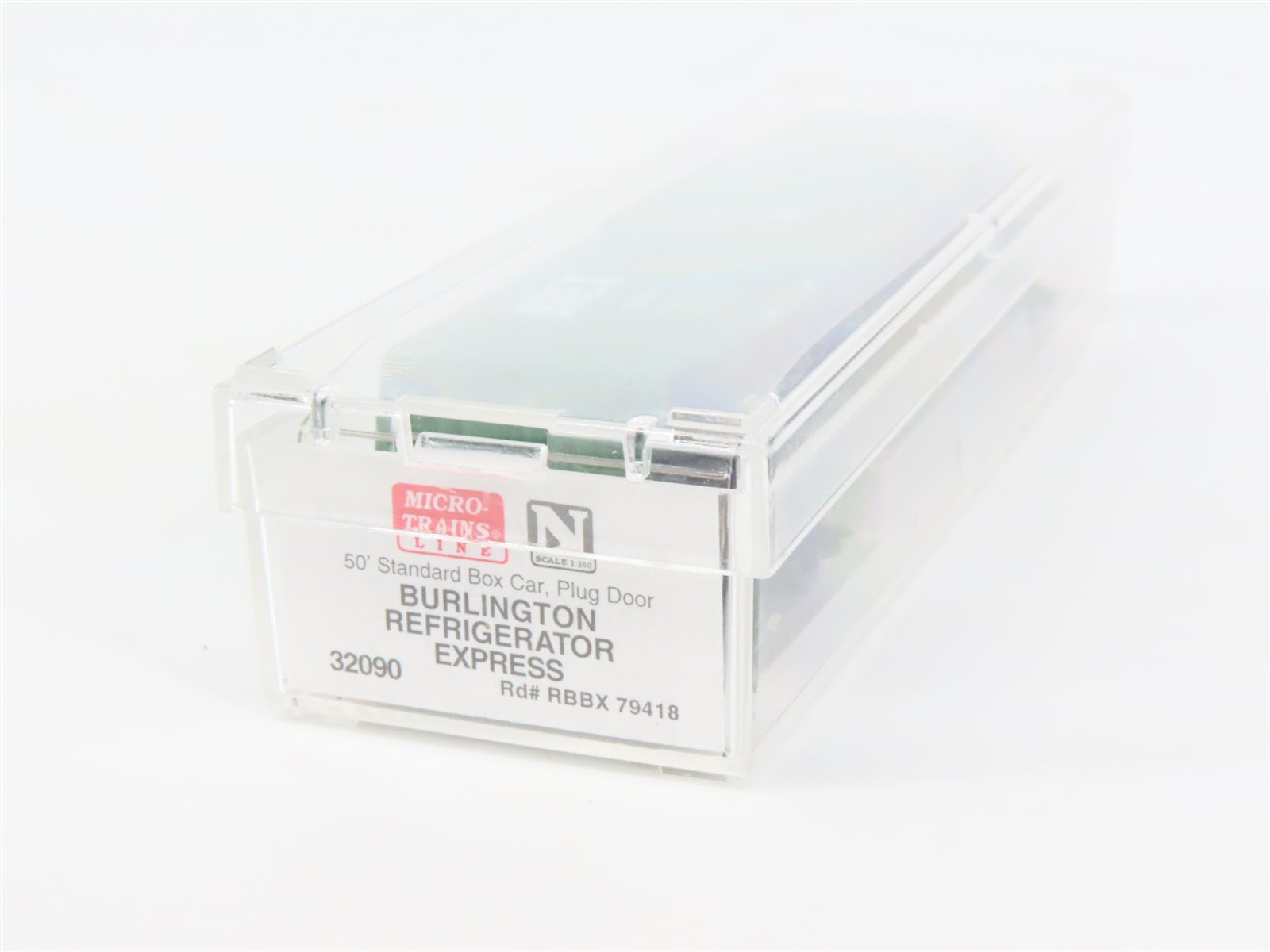 N Scale Micro-Trains 32090 BREX Burlington Refrigerator Express 50' Box Car RTR