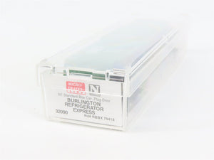 N Scale Micro-Trains 32090 BREX Burlington Refrigerator Express 50' Box Car RTR