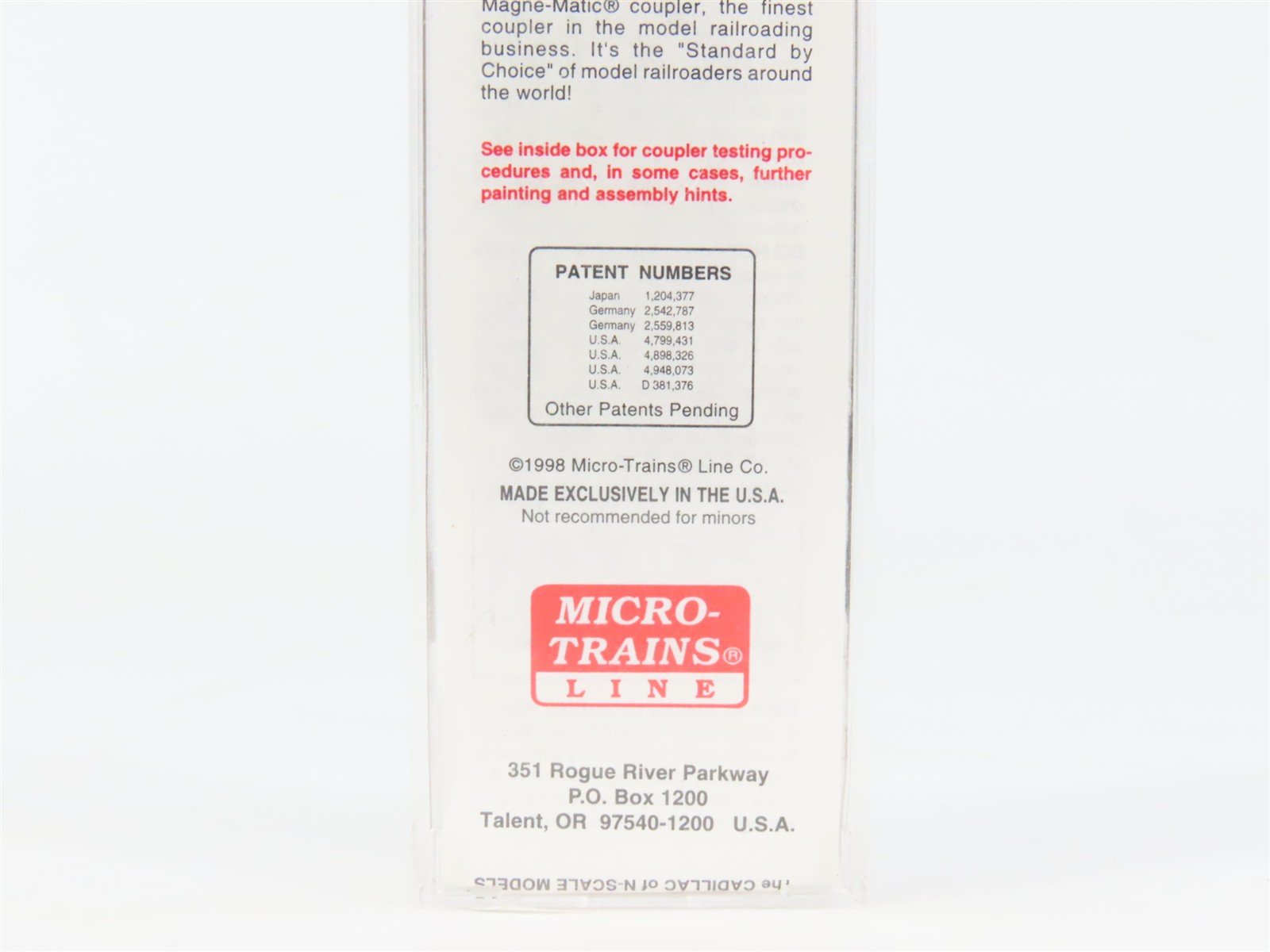N Scale Micro-Trains 20060 ATSF Santa Fe 40' Box Car 143585 RTR