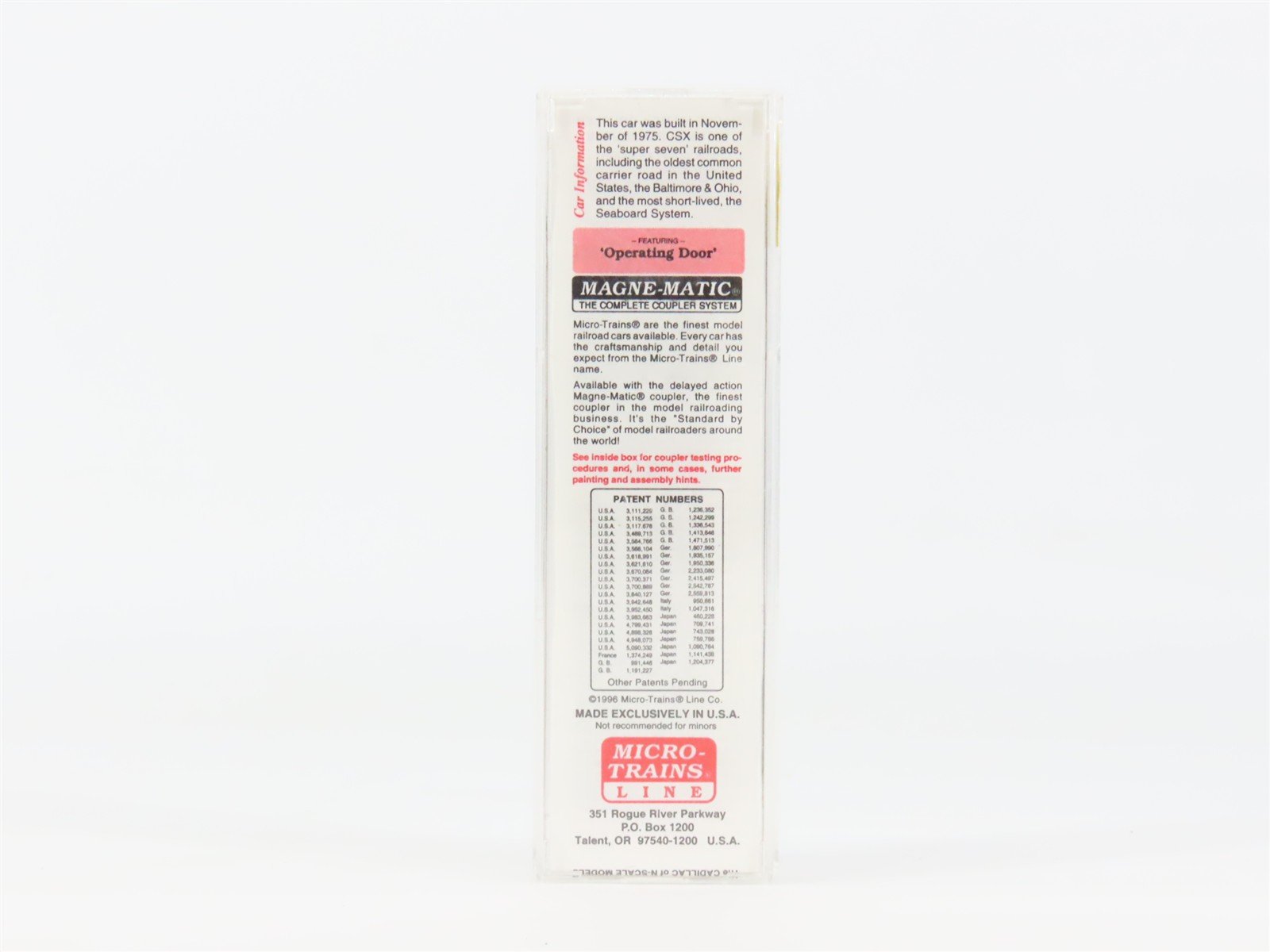 N Scale Micro-Trains 25550 CSXT CSX 50' Box Car 141001 RTR