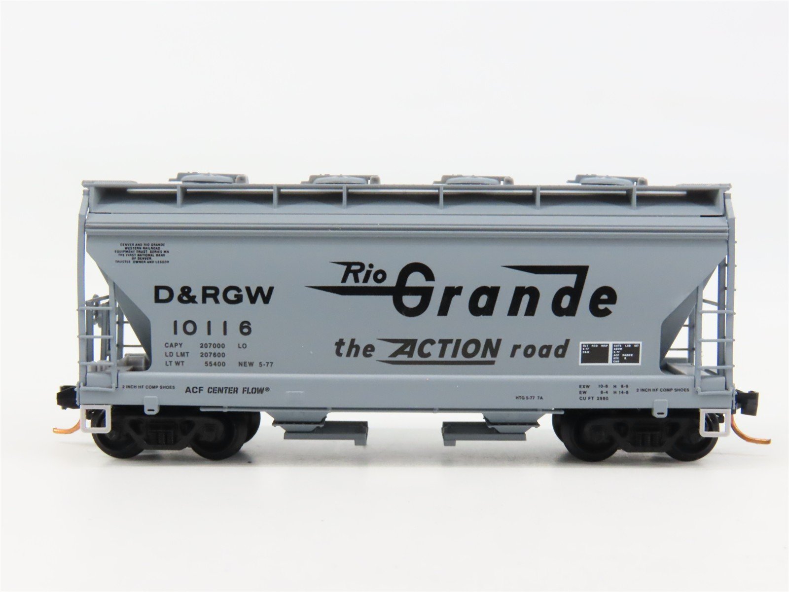 N Scale Micro-Trains 09200020 D&RGW Denver & Rio Grande Western Hopper 10116 RTR