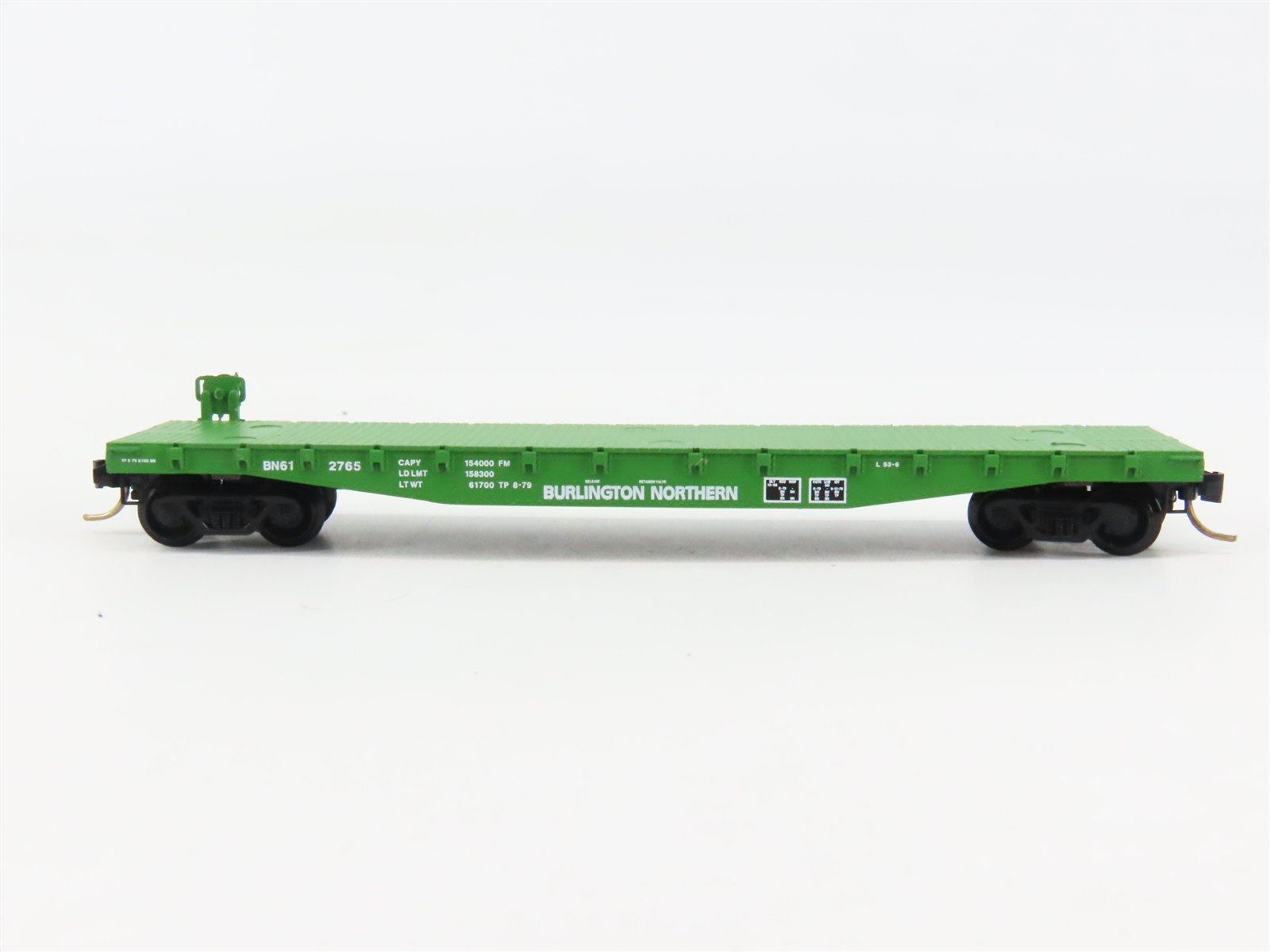 N Scale Micro-Trains 45200 BN Burlington Northern 50' Flat Car 612765 RTR