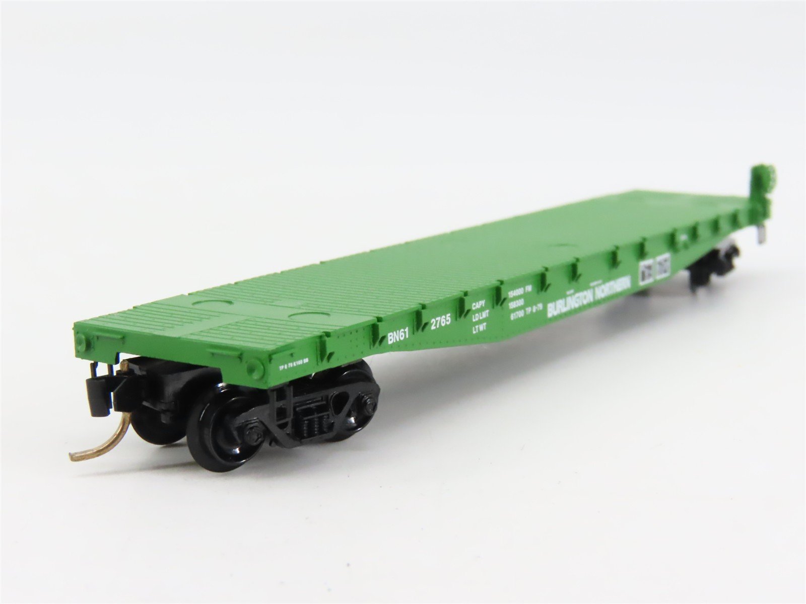 N Scale Micro-Trains 45200 BN Burlington Northern 50' Flat Car 612765 RTR