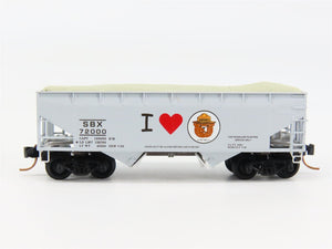 N Scale Micro-Trains 55450 SBX Smokey Bear 33' Hopper 72000 RTR