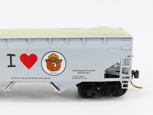 N Scale Micro-Trains 55450 SBX Smokey Bear 33' Hopper 72000 RTR