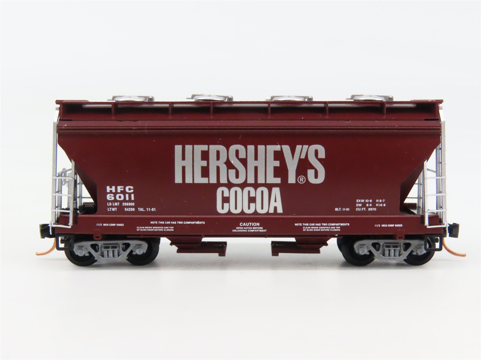 N Scale Micro-Trains 92150 HFC Hershey's Hopper 6011 RTR