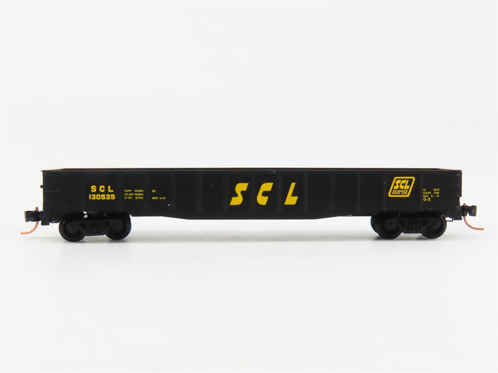 N Scale Micro-Trains 105040 SCL Seaboard Coast Line 50' Gondola 130535 RTR