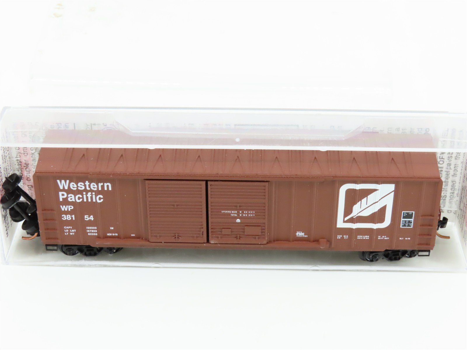 N Scale Micro-Trains 30080 WP Western Pacific 50' Box Car 38154 RTR