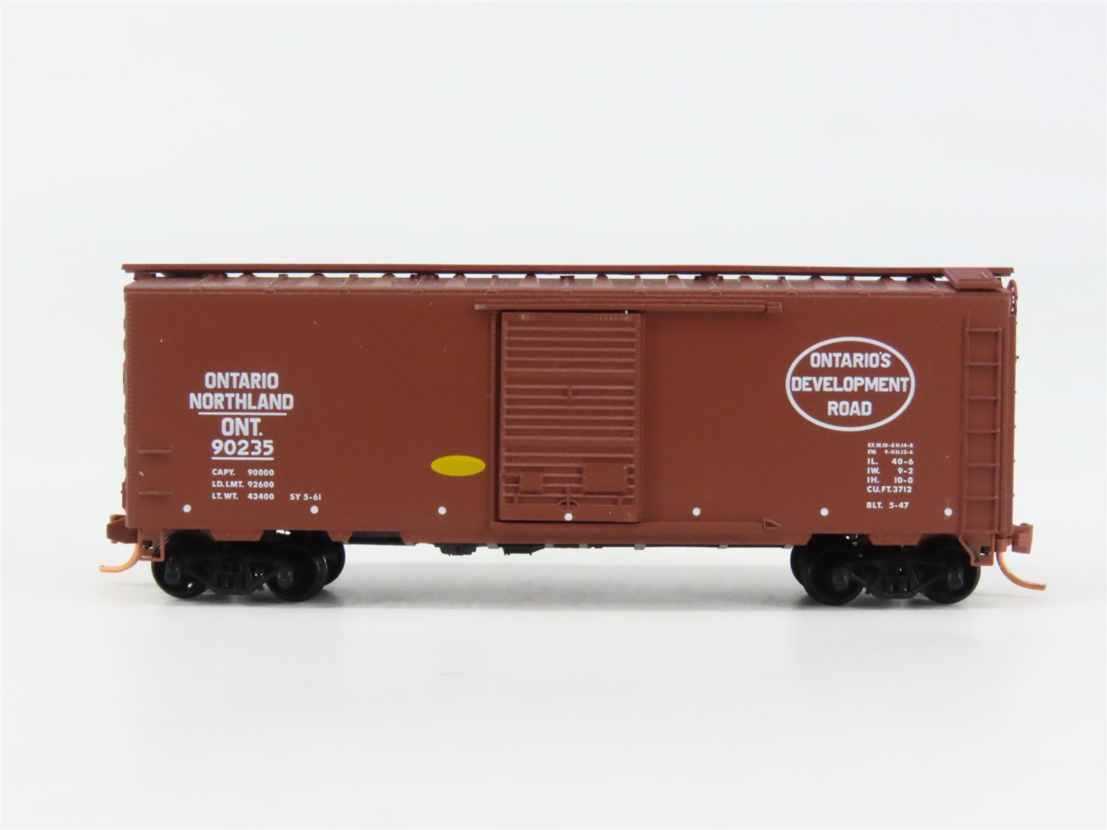 N Scale Micro-Trains 02000376 ONT Ontario Northland 40' Box Car 90235 RTR