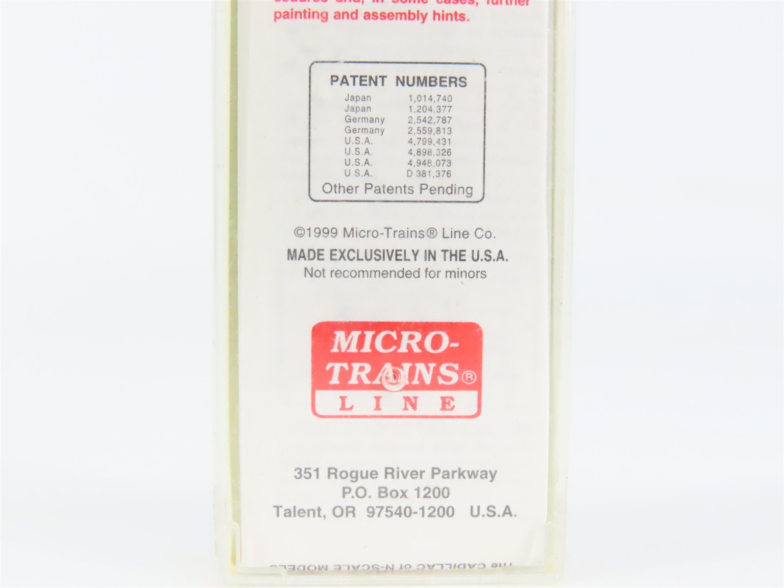 N Scale Micro-Trains SP Southern Pacific 40' Box Car 98012 RTR